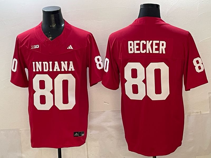Men 2026 Ohio State Buckeyes #80 Becker Red Limited NCAA Jersey 071->ncaa teams->NCAA Jersey